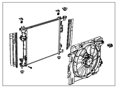 Dodge 68084317AA HOSE AND CLAMP Radiator Outlet