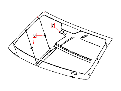Jeep 68036141AE WINDSHIELD