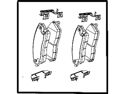 Chrysler 5142559AA PAD KIT Front Disc Brake Includes Clips