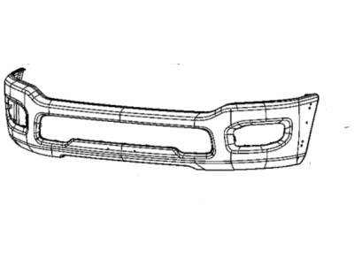 Mopar 6RK21TZZAB Bumper Front 6RK21TZZAB Mopar Bumper Front Illustration 1 of 1