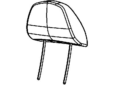 Chrysler 1WP13DX9AA HEADREST Front