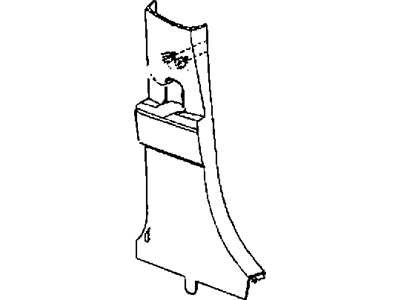 Mopar YF60DK2AG Panel B Pillar Lower Trim Mopar YF60DK2AG Panel B Pillar Lower Trim