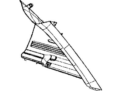 Mopar YE52HDAAF Molding D Pillar 49 Body Style Mopar YE52HDAAF Molding D Pillar 49 Body Style