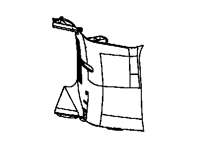 Mopar 1AX78HDAAC Molding D Pillar 74 Body Style