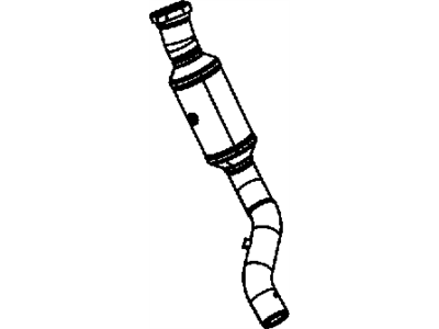Mopar 5181682AC Pipe And Converter Exhaust 5181682AC Mopar Pipe And Converter Exhaust Illustration 1 of 1