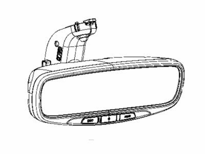 Jeep 68339538AA MIRROR Inside Rear View