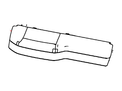 Mopar 5NA601X9AB Cover Rear Seat Cushion Right 5NA601X9AB Mopar Cover Rear Seat Cushion Right Illustration 1 of 1