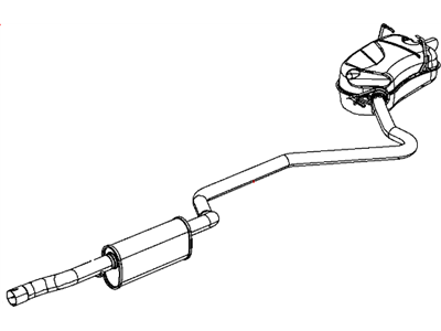 Dodge 68079279AA PIPE AND CONVERTER Exhaust