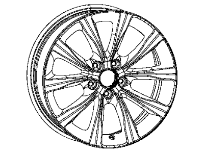 Chrysler 1WM44XZAAA WHEEL Aluminum