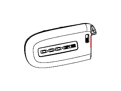 Mopar 68066350AF Transmitter Integrated Key Fob Mopar 68066350AF Transmitter Integrated Key Fob