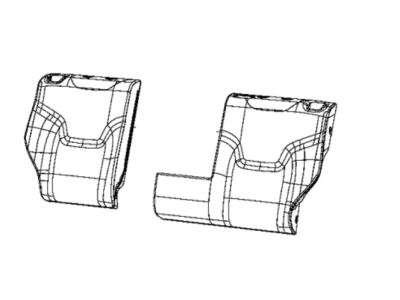 Mopar 5ZD90LXHAA Cover Rear Seat Back 5ZD90LXHAA Mopar Cover Rear Seat Back Illustration 1 of 1