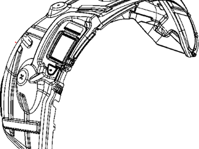 Mopar 68053738AH Shield Wheelhouse Mopar 68053738AH Shield Wheelhouse