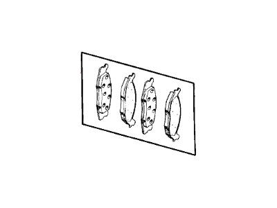 Chrysler 68147681AA PAD KIT Front Disc Brake Includes Clips