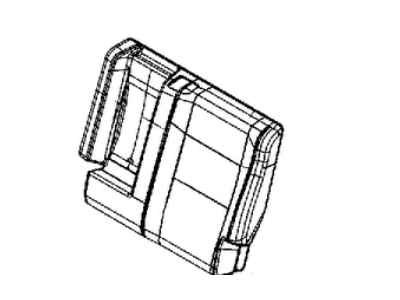 Jeep 6RT07DX9AB COVER Rear Seat Back Left