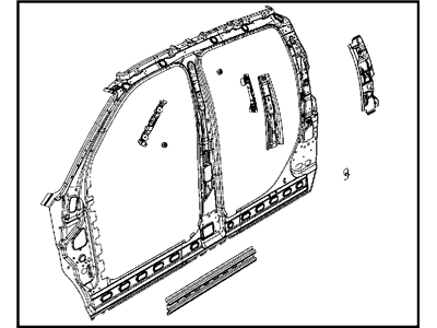 Dodge 55372991AA PANEL Body Side Aperture Inner