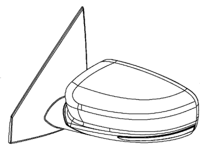 Dodge 6AC721BJAA MIRROR Outside Rearview