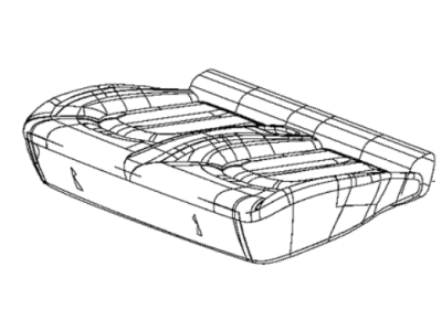 Chrysler 6QH98LV5AA COVER Rear Seat Cushion