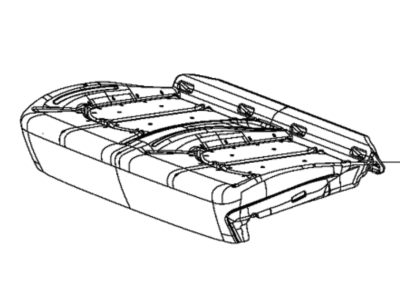 Mopar 68253340AB Foam Seat Cushion Second Row