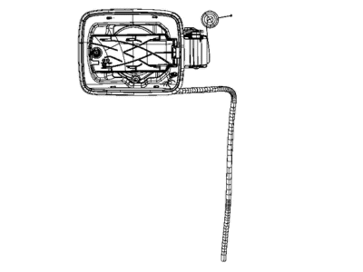 Jeep 68372074AA HOUSING Fuel Filler End Plate