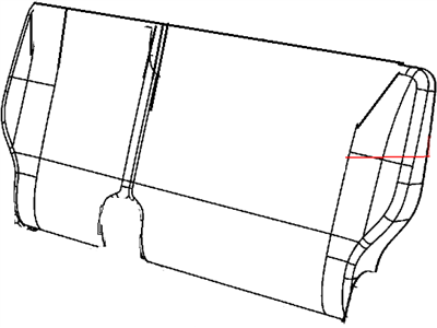 Mopar 5LJ54XR4AA Cover Rear Seat Back Mopar 5LJ54XR4AA Cover Rear Seat Back