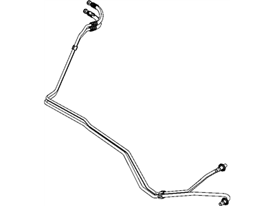 Dodge 55057191AA HOSE AND TUBE Oil Cooler Pressure and Return