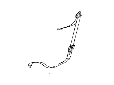 Mopar UX761X9AC Seat Belt Front Outer UX761X9AC Mopar Seat Belt Front Outer Illustration 1 of 1