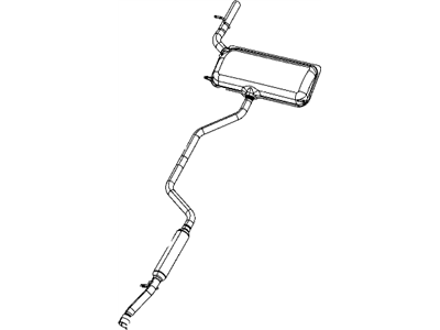 Mopar 5085741AJ Muffler And Tailpipe Exhaust