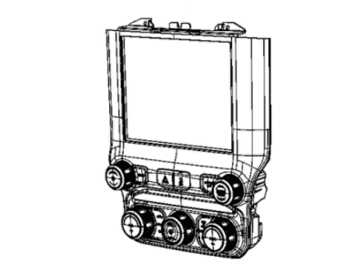 Mopar 68425511AB Center Stack Upper Controls With Display