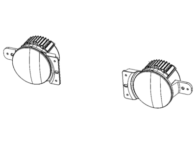 Jeep Wrangler Fog Light - 68347094AA