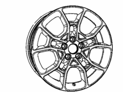 Dodge 5PN34JXYAA WHEEL Aluminum