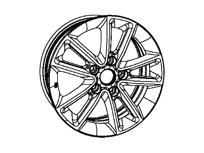 Ram 5QZ53DD5AA WHEEL Aluminum