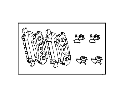 Mopar V2018671AA Pad Kit Rear Disc Brake