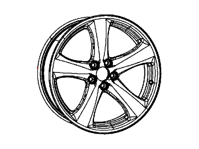 Dodge 1NQ47SZ0AC WHEEL Aluminum