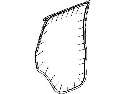Mopar 55360948AC Weatherstrip Rear Door Mounted