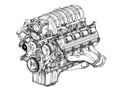 Dodge 68411234AA Long Block