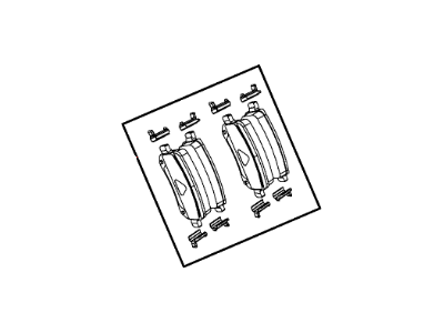 Mopar 68159526AB Pad Kit Rear Disc Brake