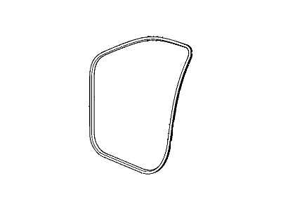 Mopar 55399256AC Weatherstrip Front Door Secondary Mounted On The Body