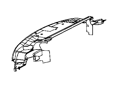 Mopar 55057072AA Seal Radiator Upper Includes Clips