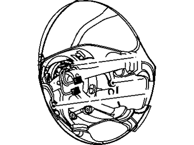 Dodge 1PS361TVAA COVER Steering Wheel Back