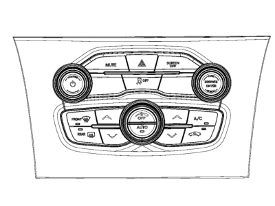 Mopar 68293628AB Center Stack Vehicle Feature Controls Lower
