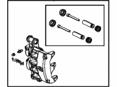 Ram 68173929AA CALIPER ASSEMBLY Disc Brake Front