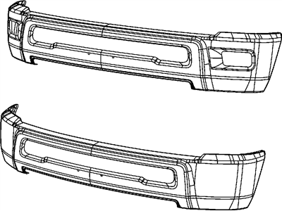 68045705AB Mopar Bumper Front Illustration 1 of 1