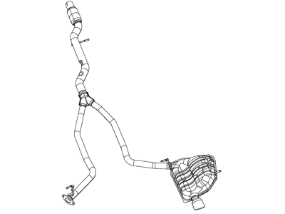 Mopar 68194390AC Muffler And Tailpipe Exhaust