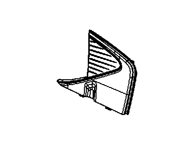 Mopar 1SY14DX9AB Bezel Rear Door Flag