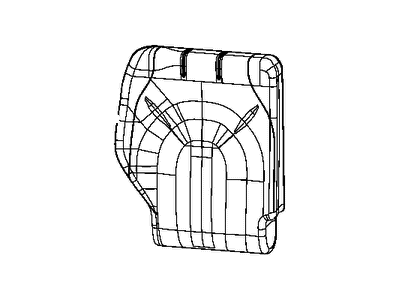 Chrysler 6ED07LA3AA COVER Rear Seat Back 3rd Row