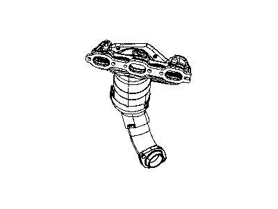 Dodge 68042142AA MANIFOLD Exhaust and Catalytic Converter