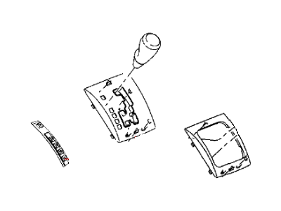 Dodge 1JW82XR2AB BEZEL Floor shifter