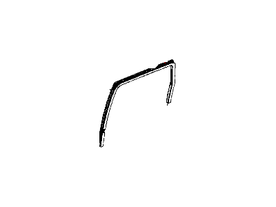 Jeep 55399188AE WEATHERSTRIP Rear Door Glass Run