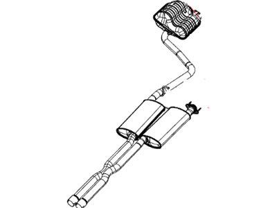 Mopar 5147248AC Muffler And Resonator Exhaust