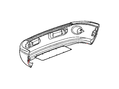 Dodge 5016301AA Bumper Cover
